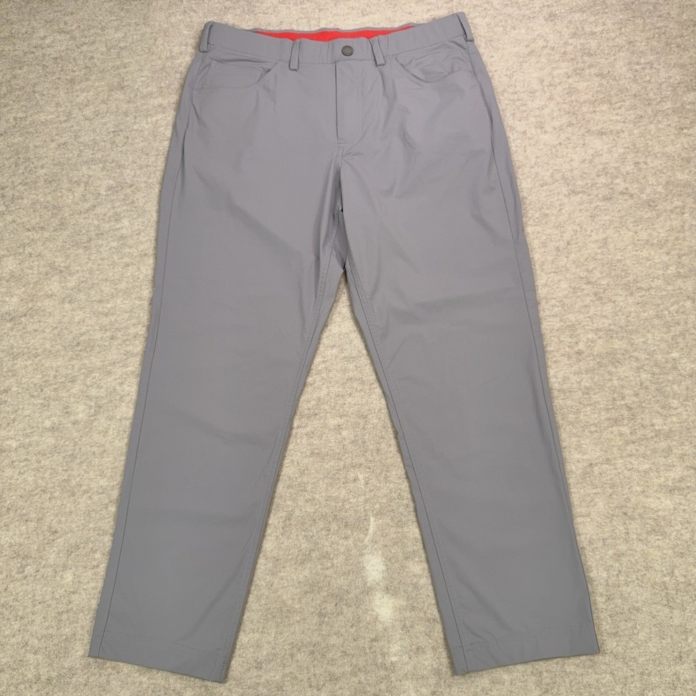 Redvanly Kent Pull On Trouser Pants Mens L Shadow Gray Performance Stretch Golf